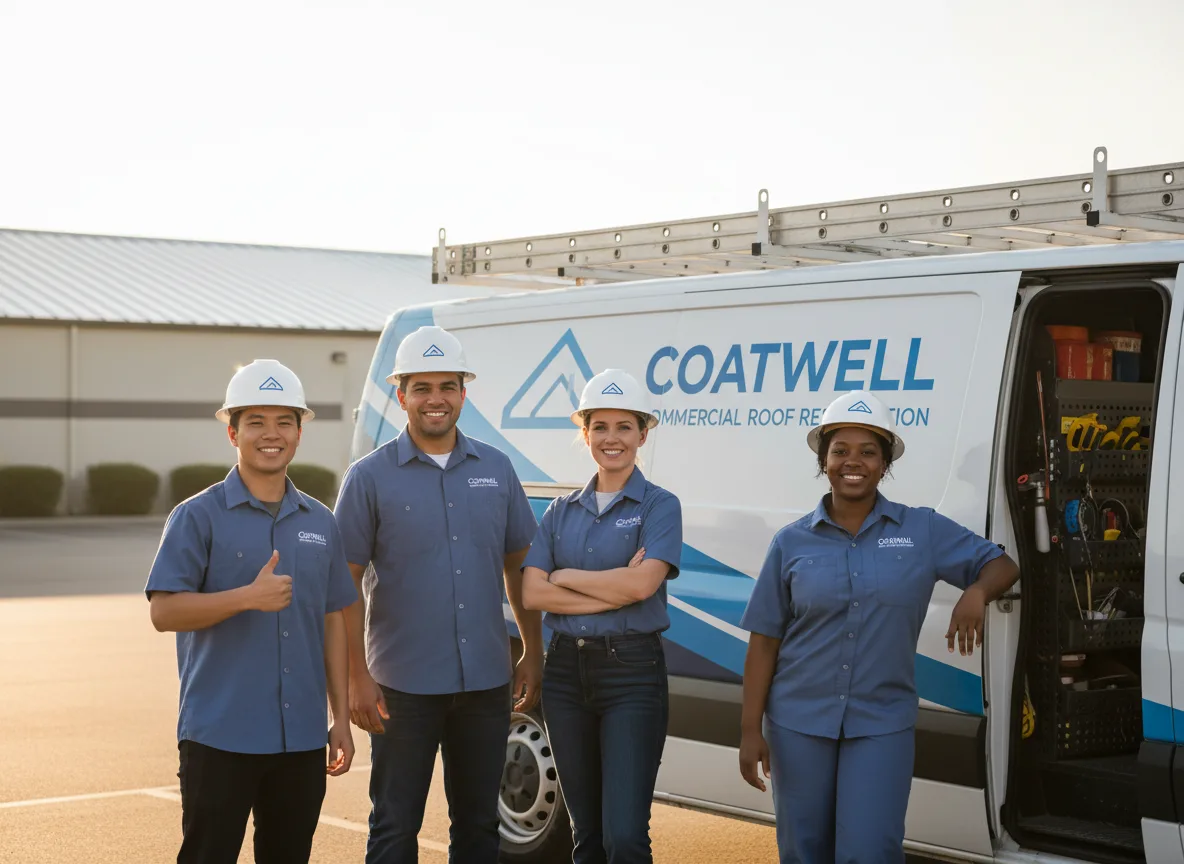 Commercial roof coating company in Menlo, IA